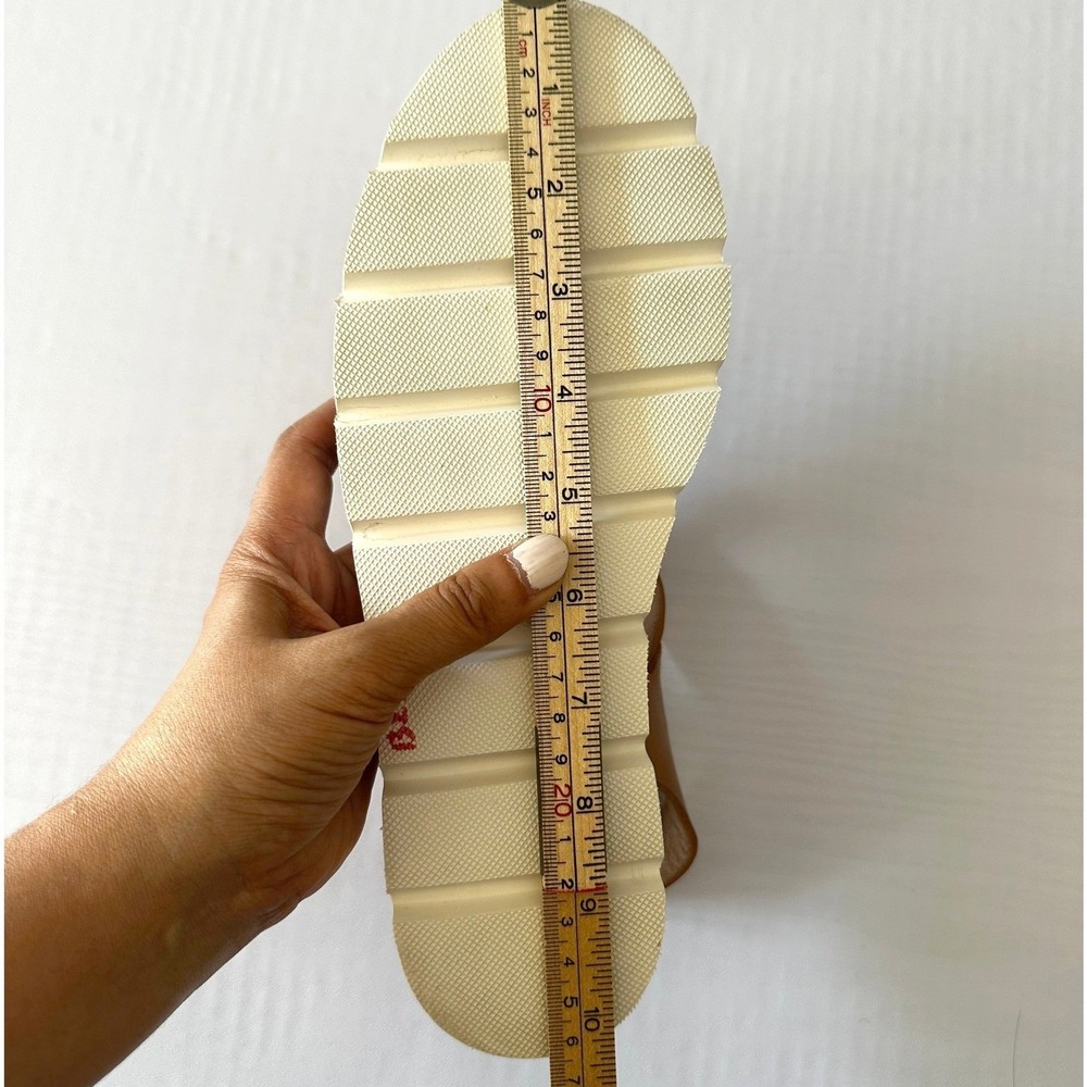 Anthropologie Sandals Woven Leather Fisherman Sport Platform Cognac Size 8-8.5 - Picture 6 of 7